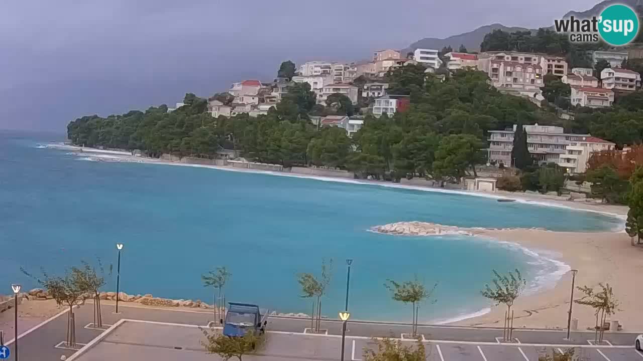 Baška Voda v živo | kamera Podluka plaža