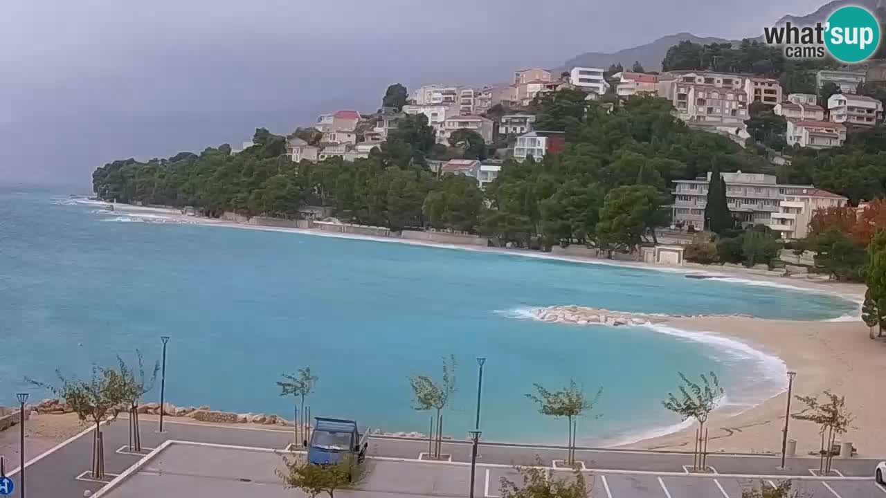 Baška Voda v živo | kamera Podluka plaža