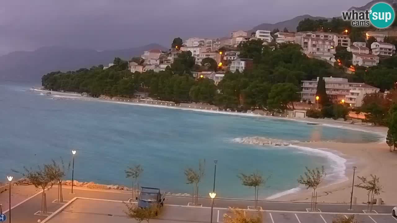 Baška Voda live | webcam spiaggia Podluka