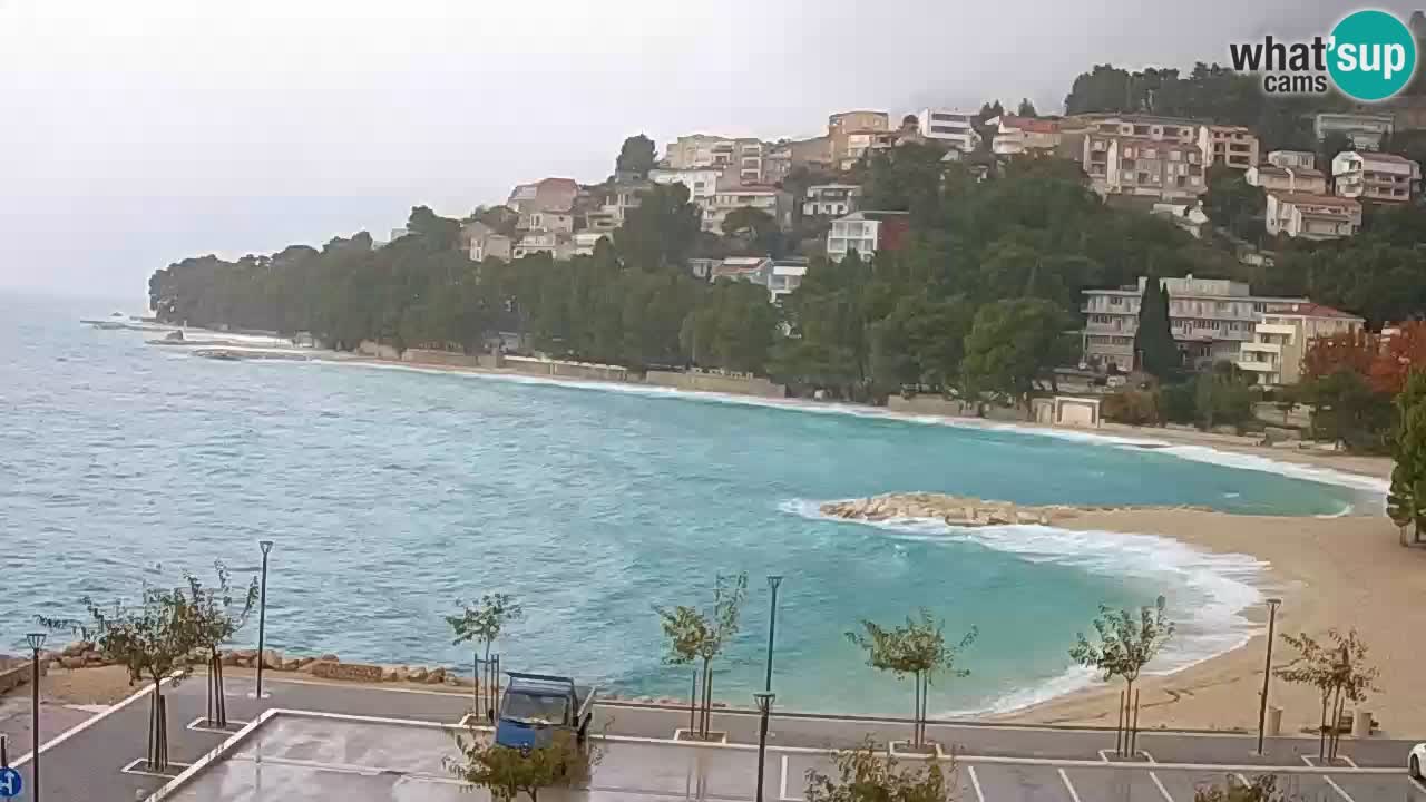 Baška Voda v živo | kamera Podluka plaža