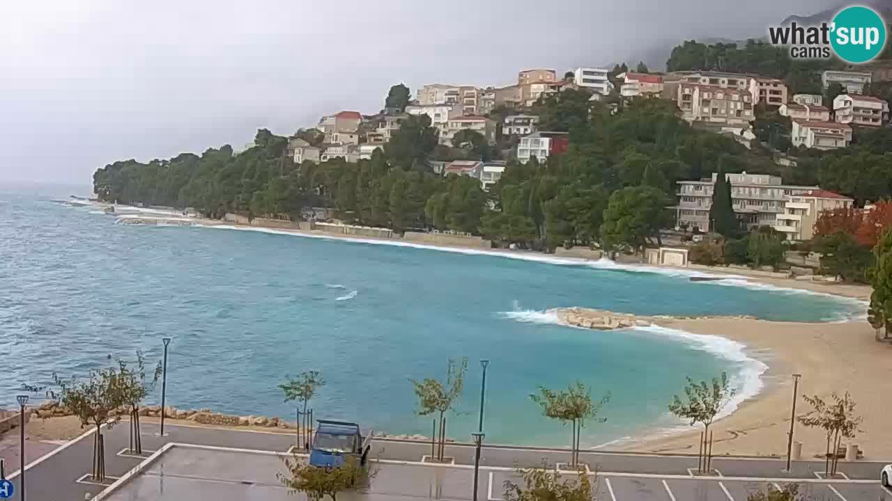 Baška Voda | webcam Podluka Strand