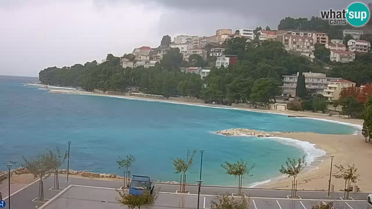 Baška Voda | webcam Podluka Strand