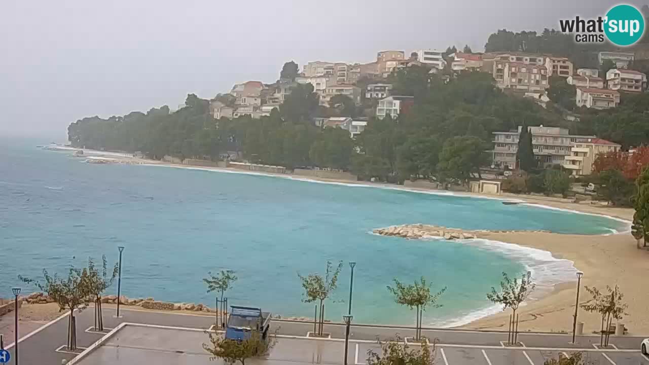 Baška Voda | webcam Podluka Strand