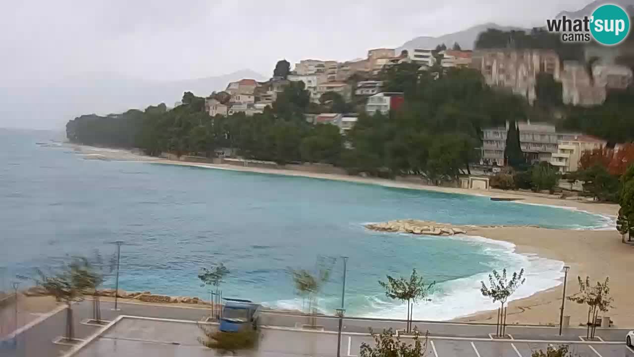 Baška Voda | webcam Podluka Strand