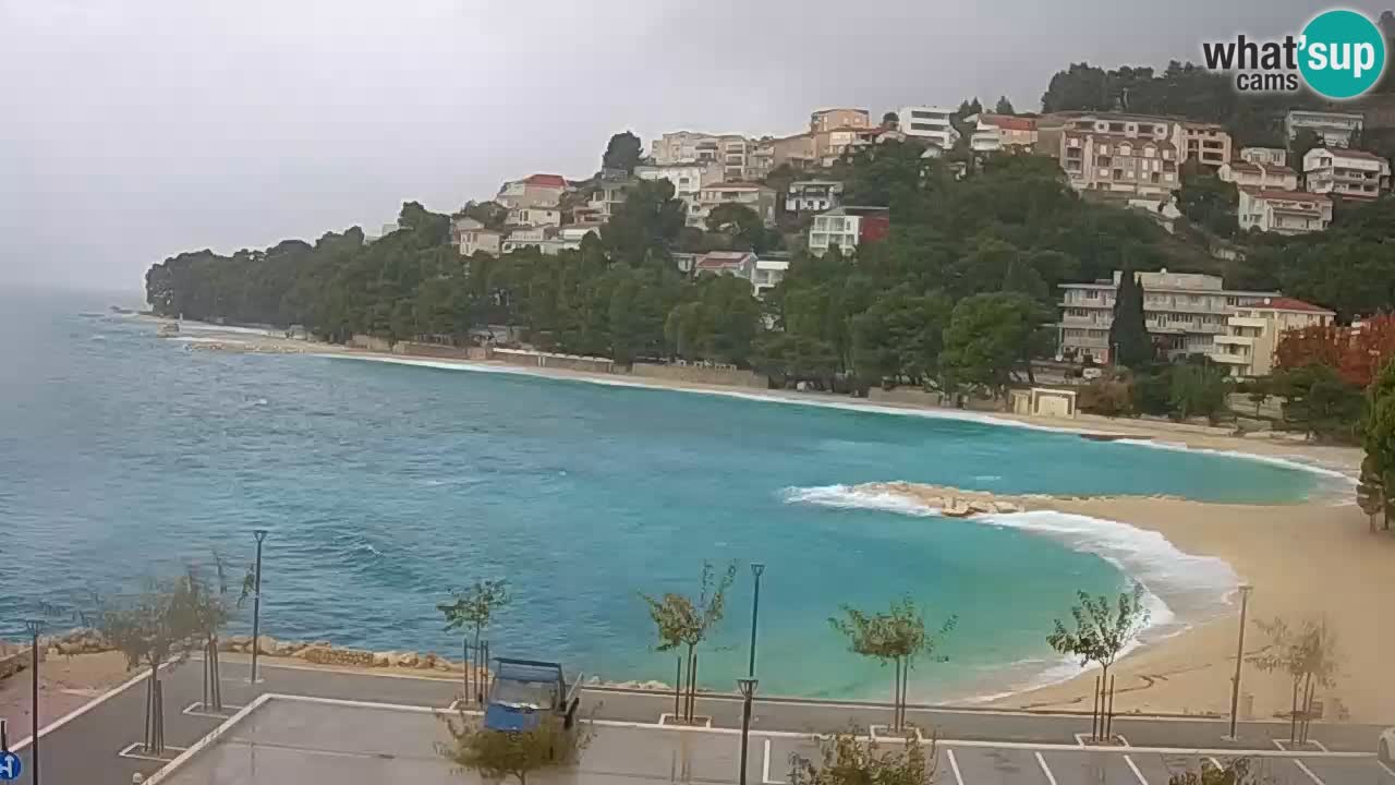 Baška Voda live | webcam spiaggia Podluka