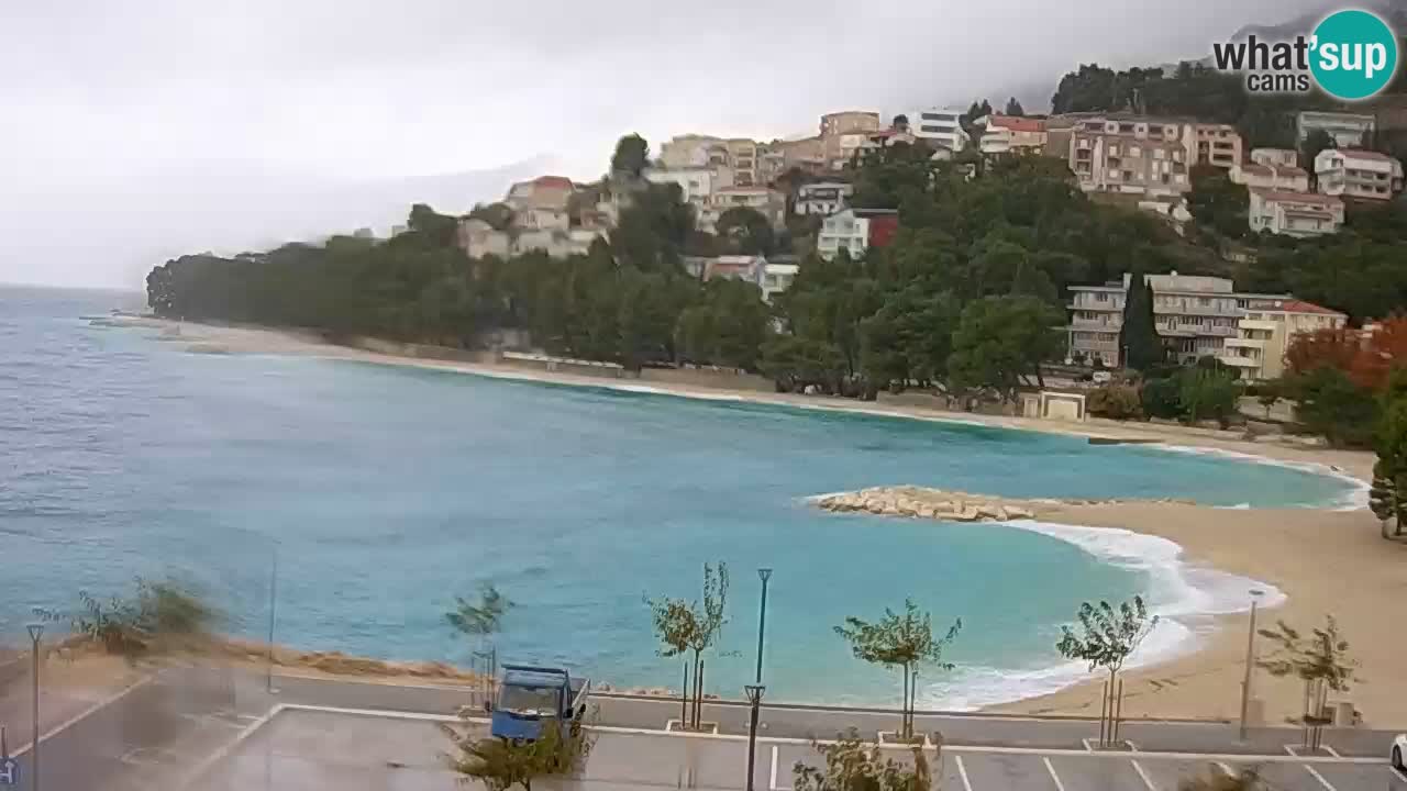 Baška Voda live | webcam spiaggia Podluka