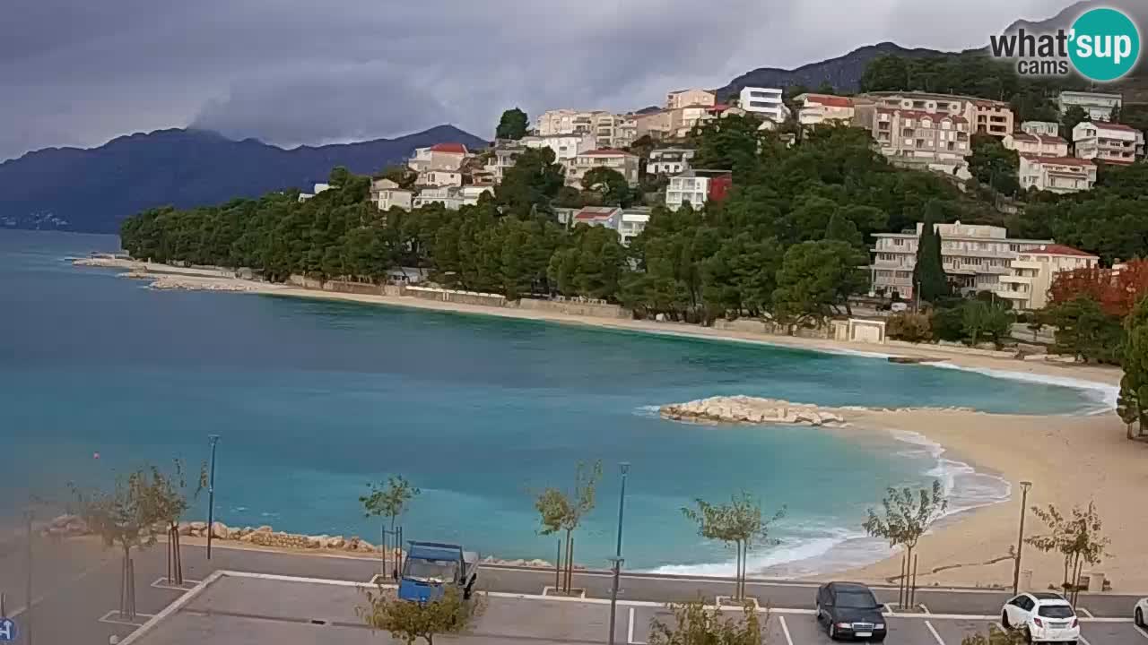 Baška Voda v živo | kamera Podluka plaža