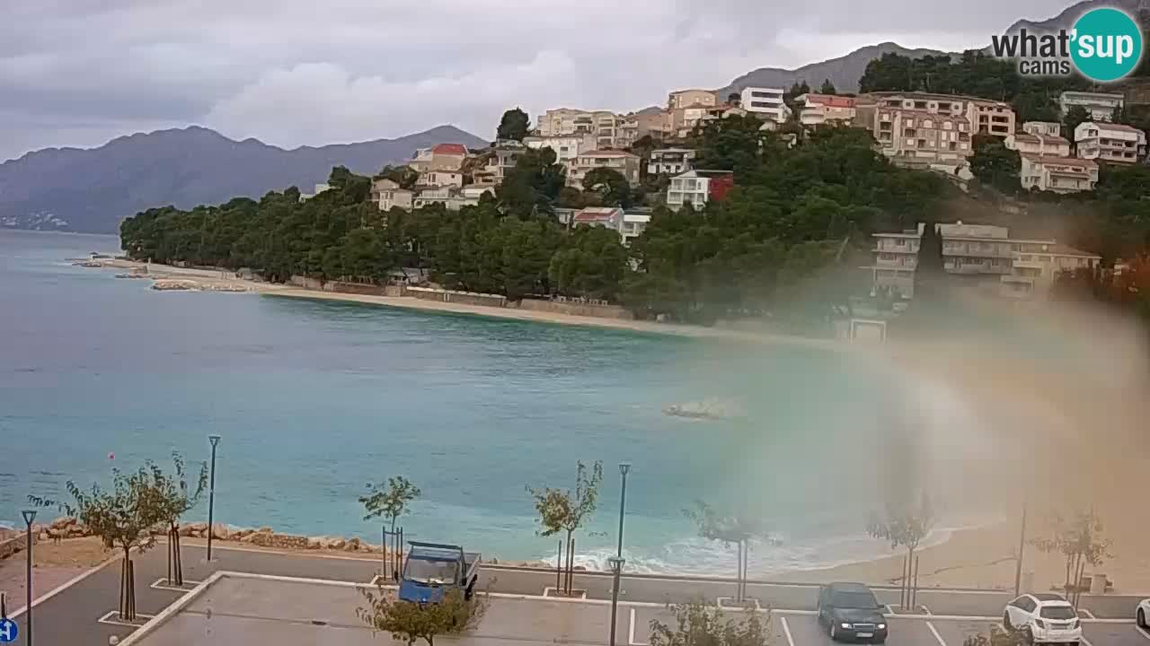 Baška Voda v živo | kamera Podluka plaža