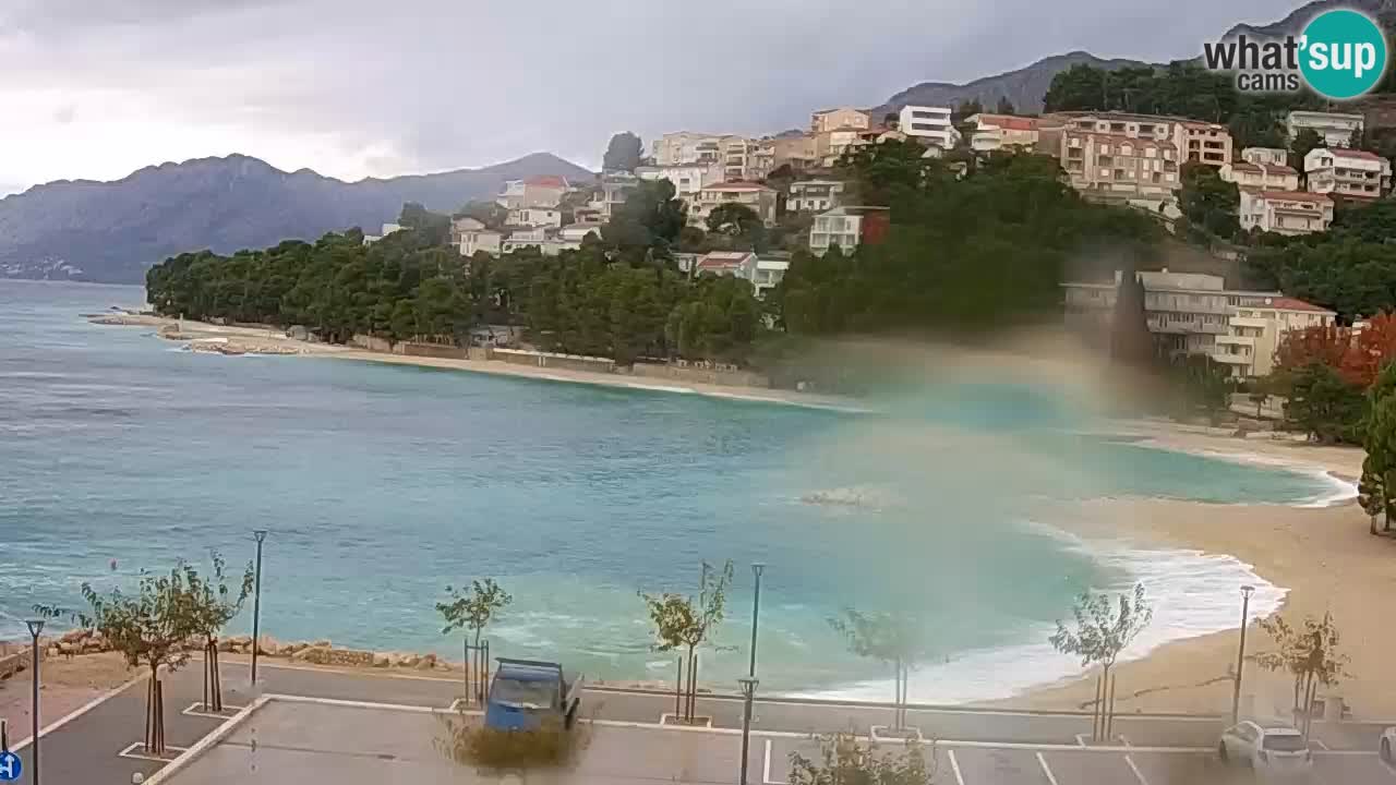 Baška Voda live | webcam spiaggia Podluka