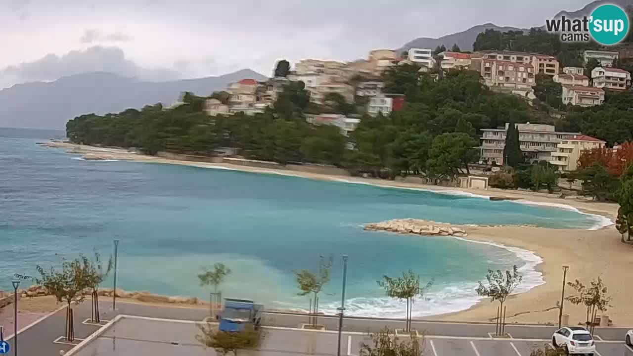 Baška Voda live | webcam spiaggia Podluka