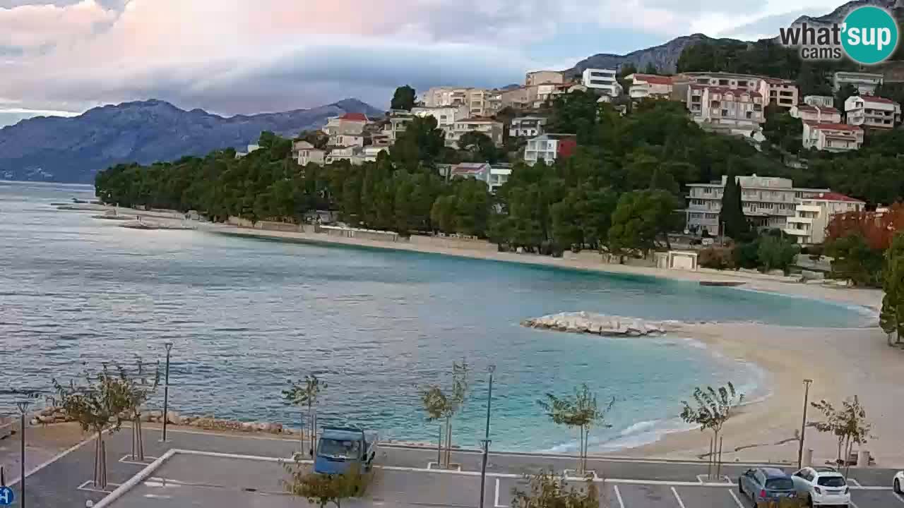 Baška Voda u živo | web kamera plaža Podluka