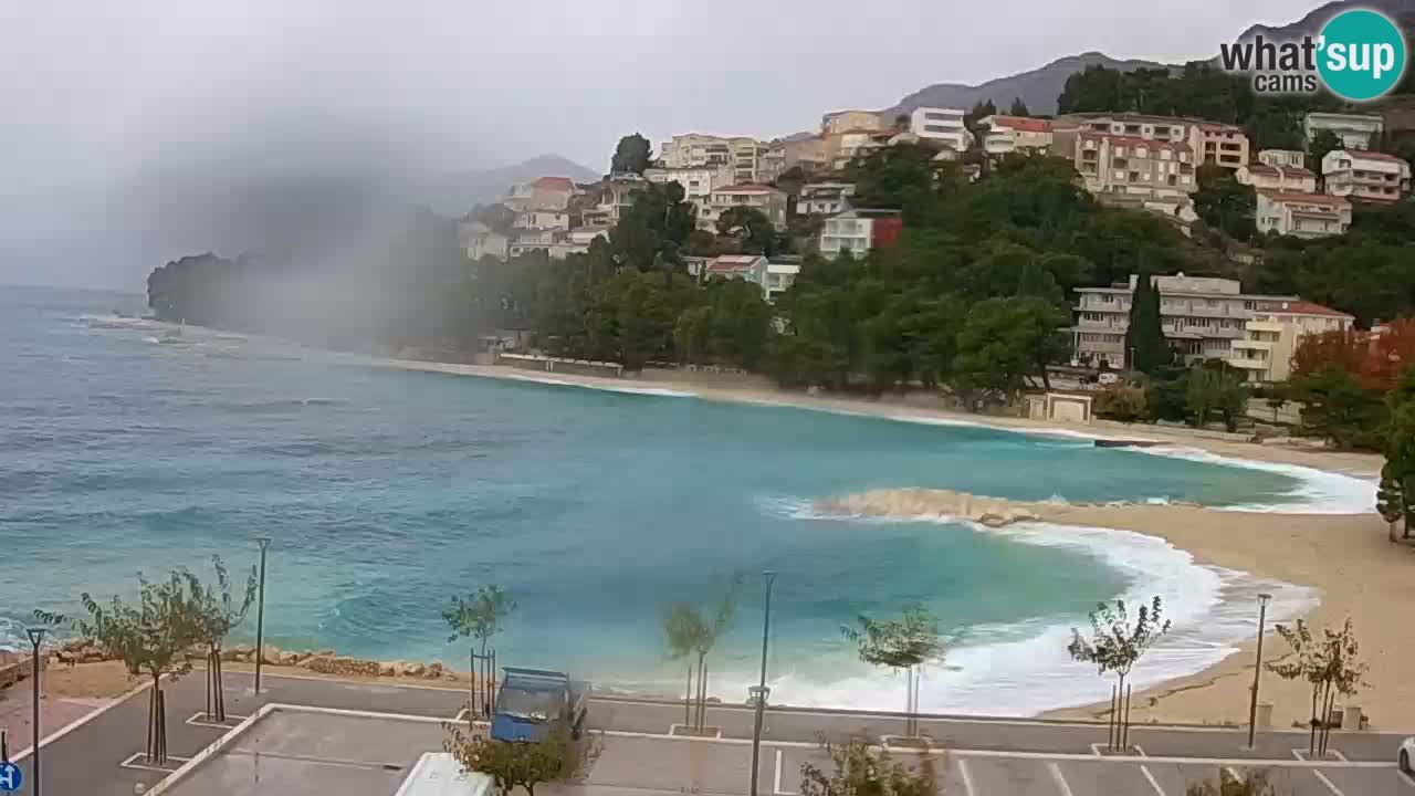 Baška Voda v živo | kamera Podluka plaža