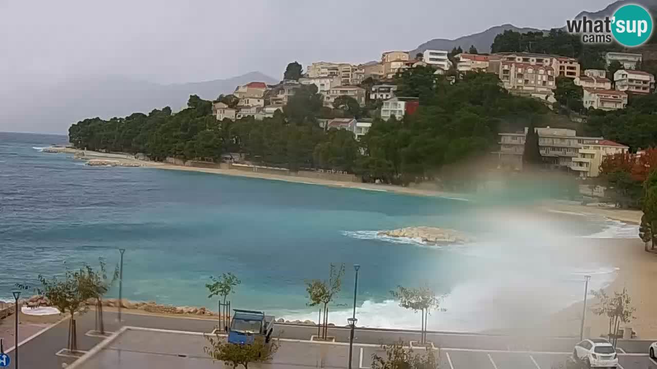 Baška Voda v živo | kamera Podluka plaža