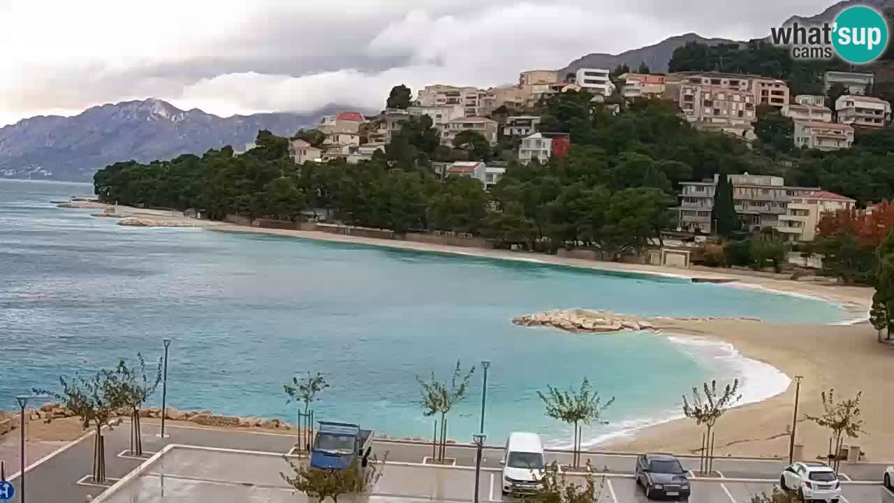 Baška Voda live | webcam spiaggia Podluka