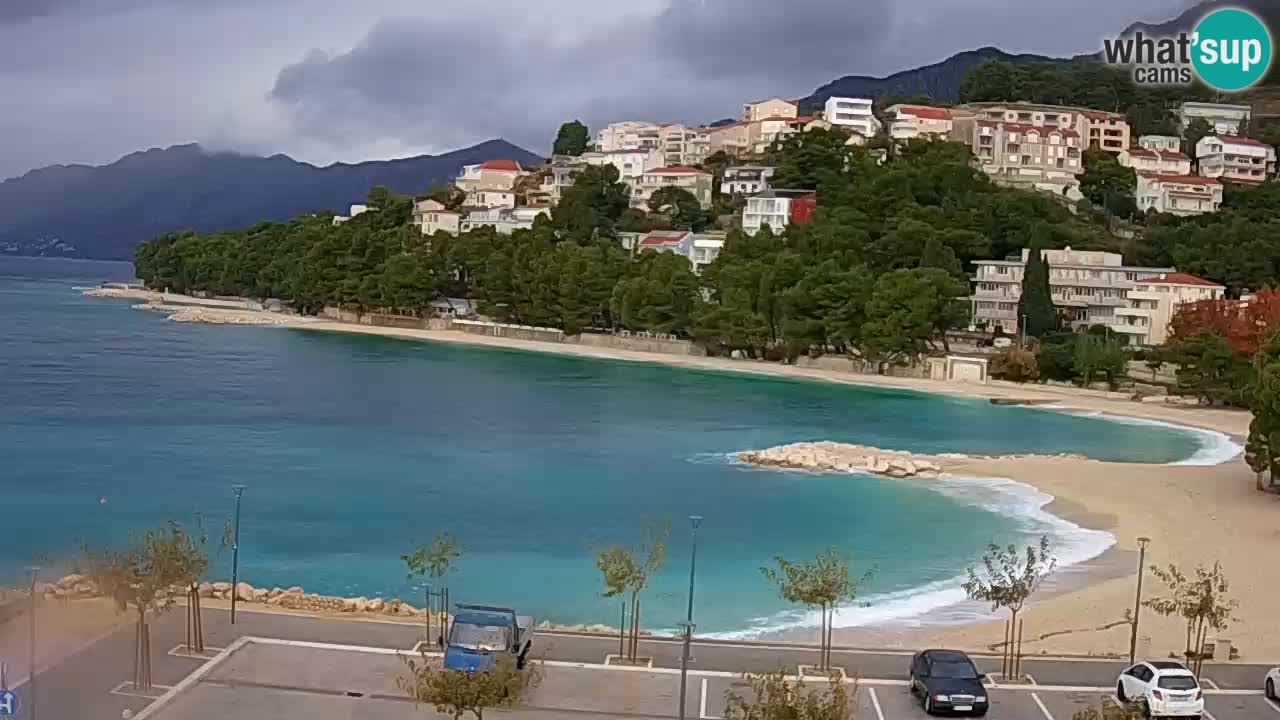 Baška Voda v živo | kamera Podluka plaža