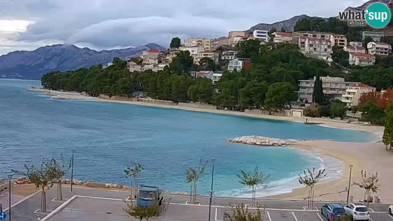 Baška Voda v živo | kamera Podluka plaža