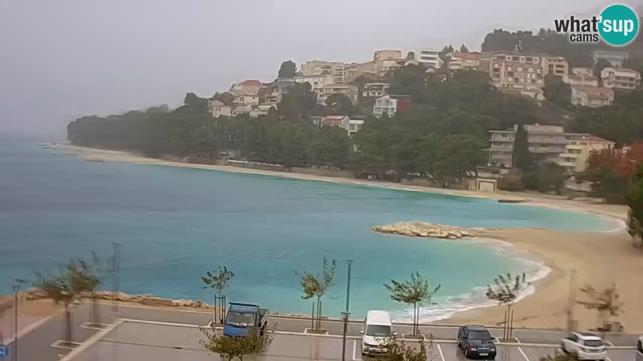 Baška Voda v živo | kamera Podluka plaža