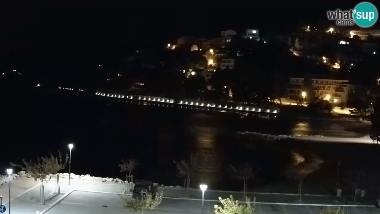 Baška Voda live | webcam spiaggia Podluka