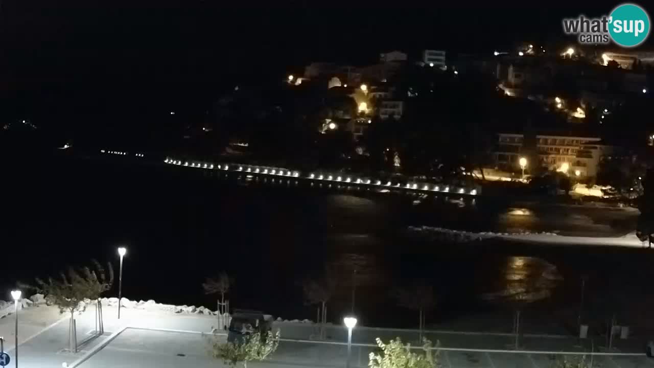 Baška Voda | webcam Podluka Strand