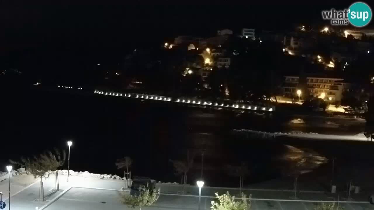 Baška Voda live | webcam spiaggia Podluka