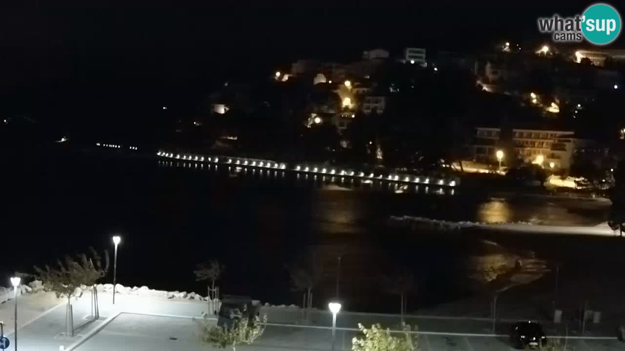 Baška Voda live | webcam spiaggia Podluka