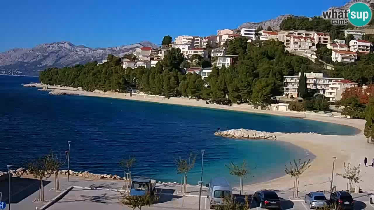 Baška Voda | webcam Podluka Strand