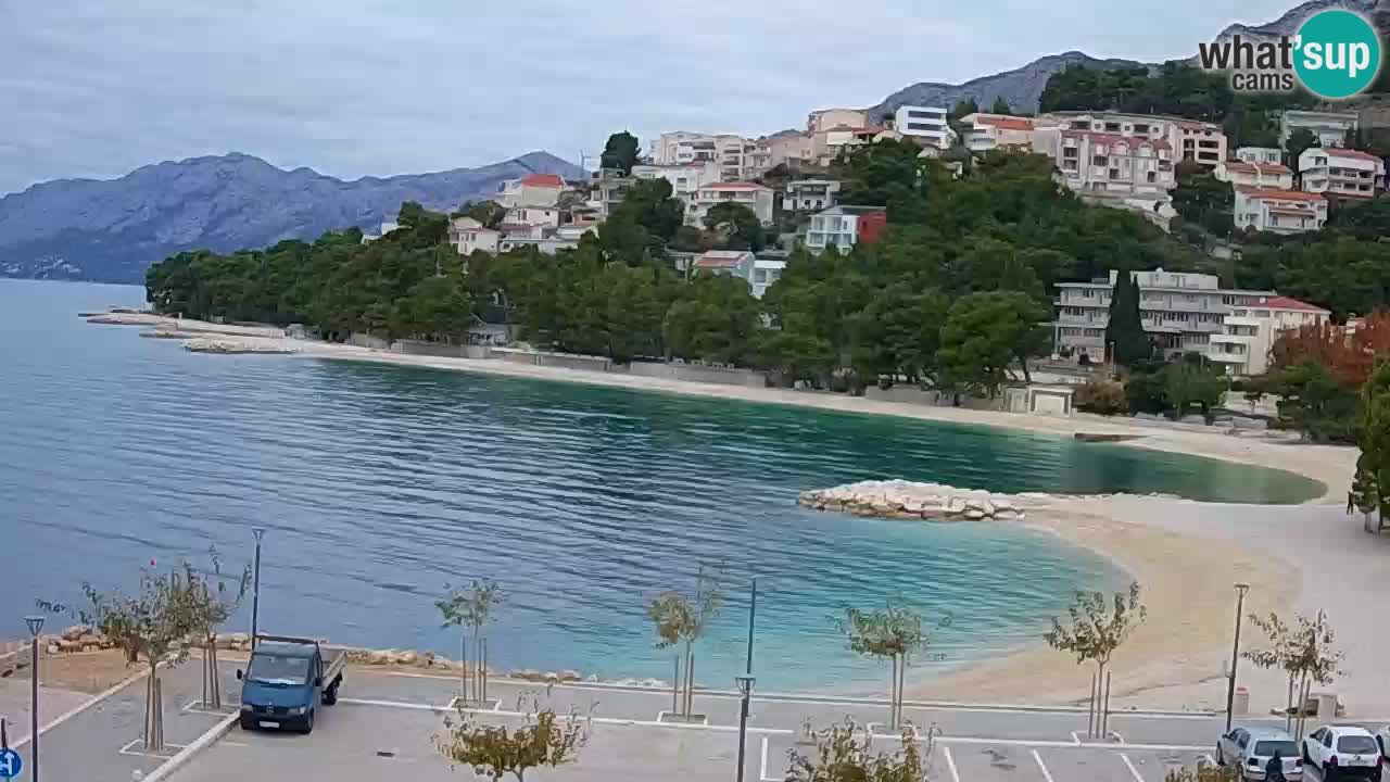 Baška Voda live | webcam spiaggia Podluka