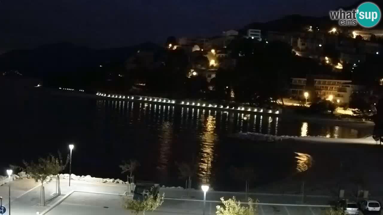 Baška Voda live | webcam spiaggia Podluka