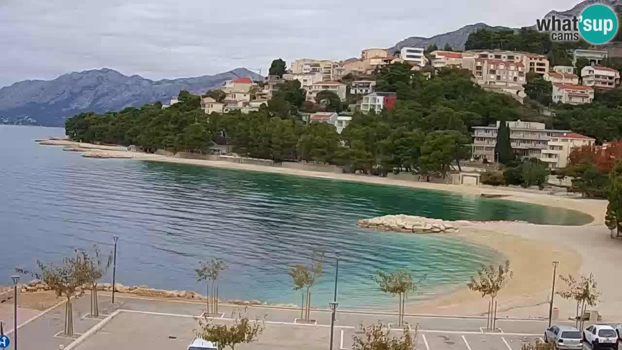 Baška Voda v živo | kamera Podluka plaža