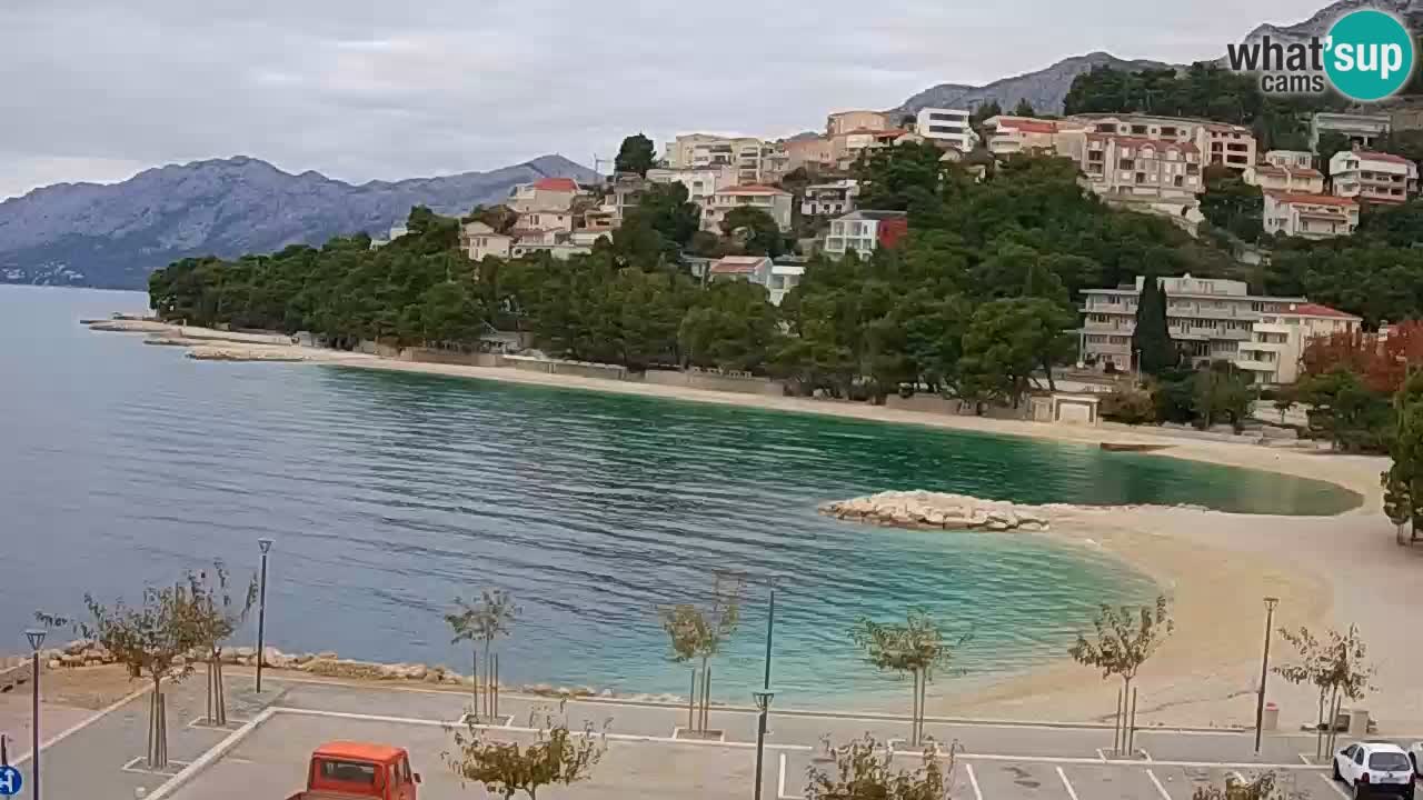 Baška Voda live | webcam spiaggia Podluka