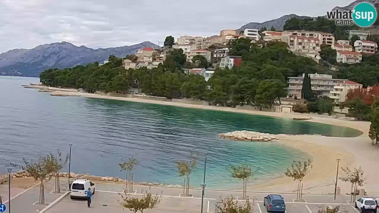 Baška Voda | webcam Podluka Strand