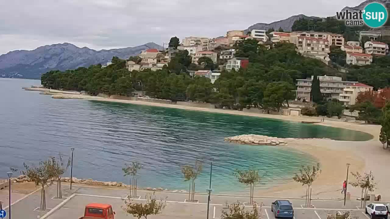 Baška Voda u živo | web kamera plaža Podluka