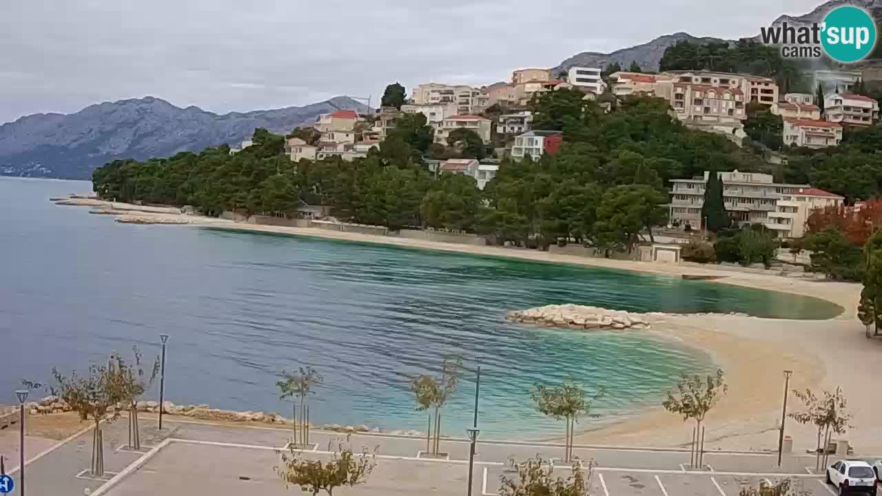 Baška Voda | webcam Podluka Strand