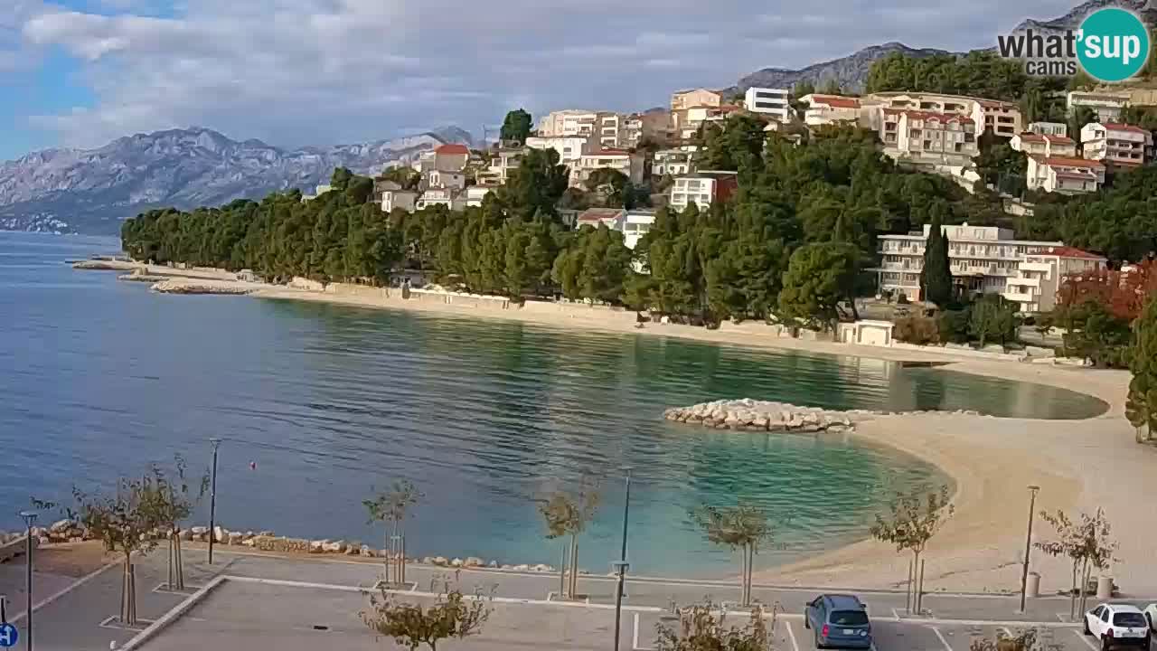 Baška Voda live | webcam spiaggia Podluka