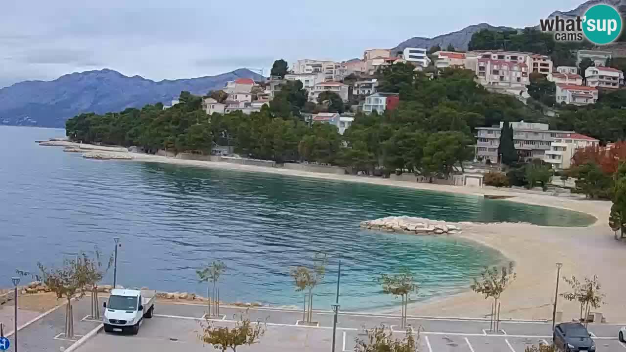 Baška Voda live | webcam spiaggia Podluka