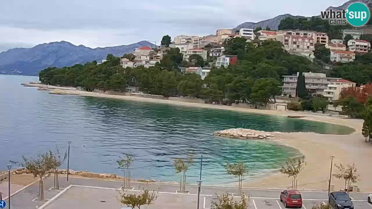 Baška Voda v živo | kamera Podluka plaža