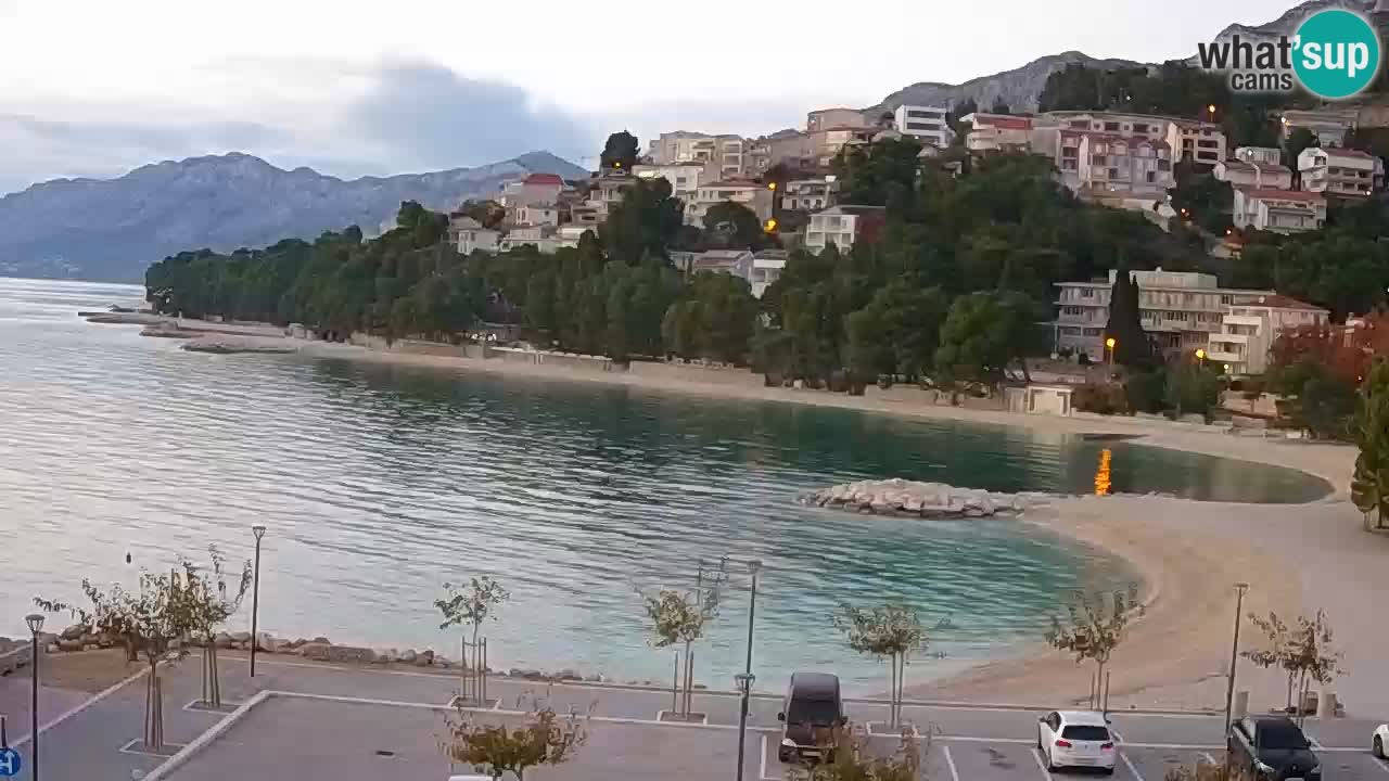 Baška Voda live | webcam spiaggia Podluka