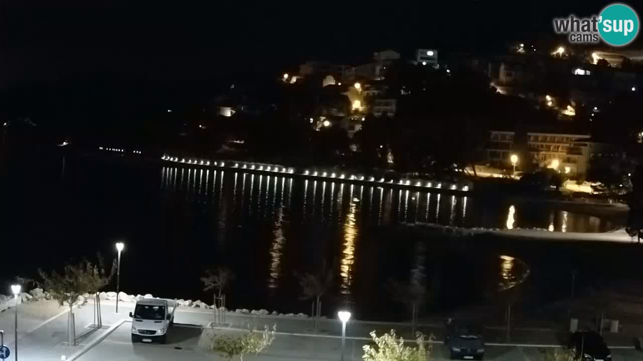 Baška Voda live | webcam spiaggia Podluka