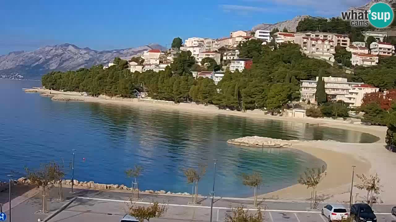 Baška Voda live | webcam spiaggia Podluka