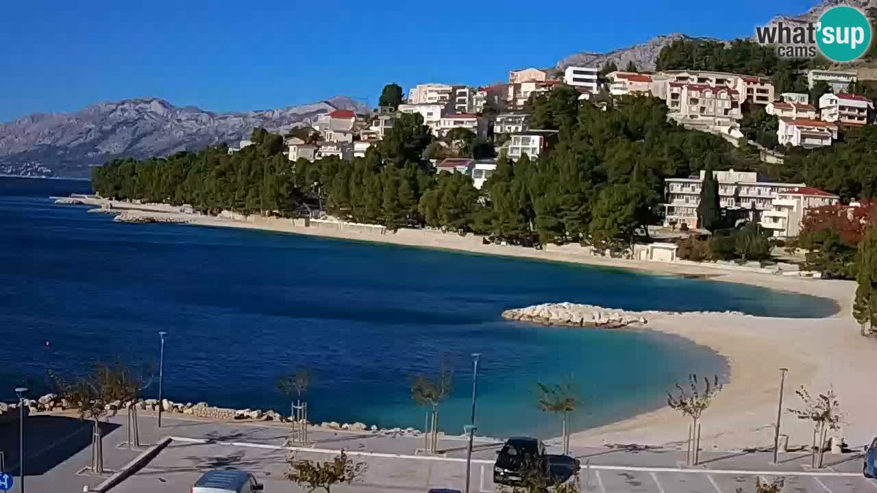 Baška Voda u živo | web kamera plaža Podluka