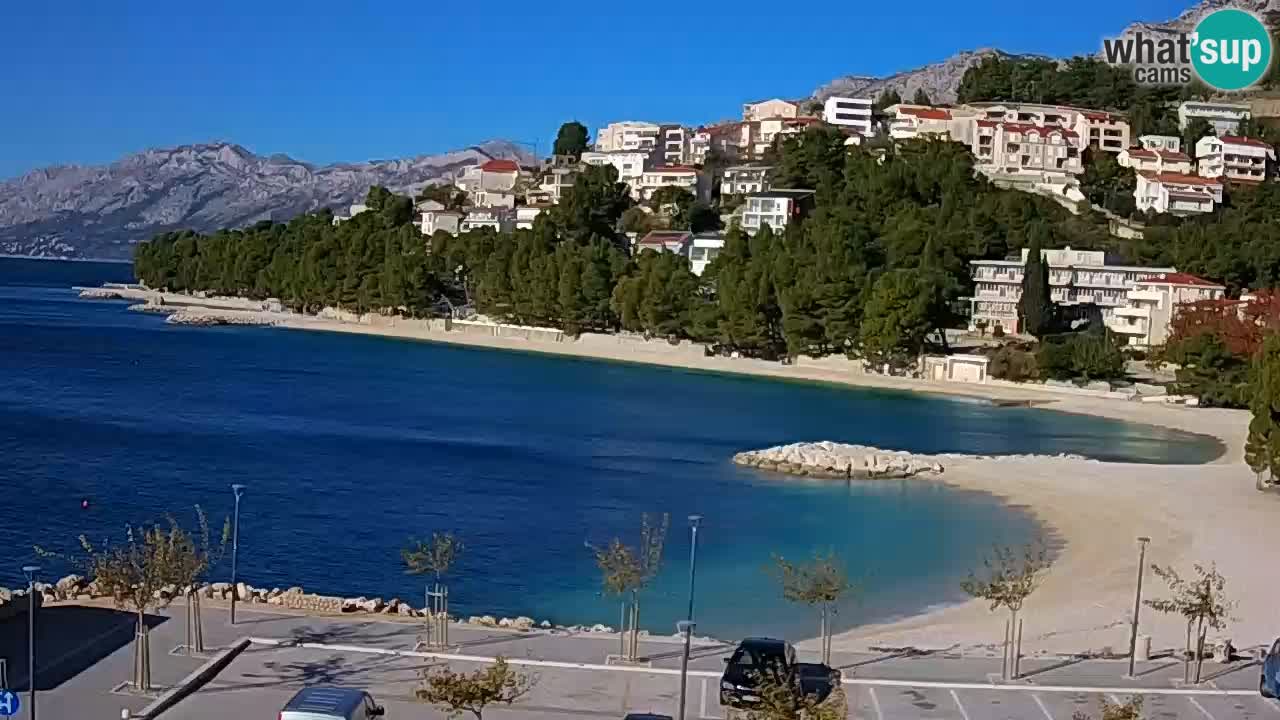 Baška Voda live | webcam spiaggia Podluka