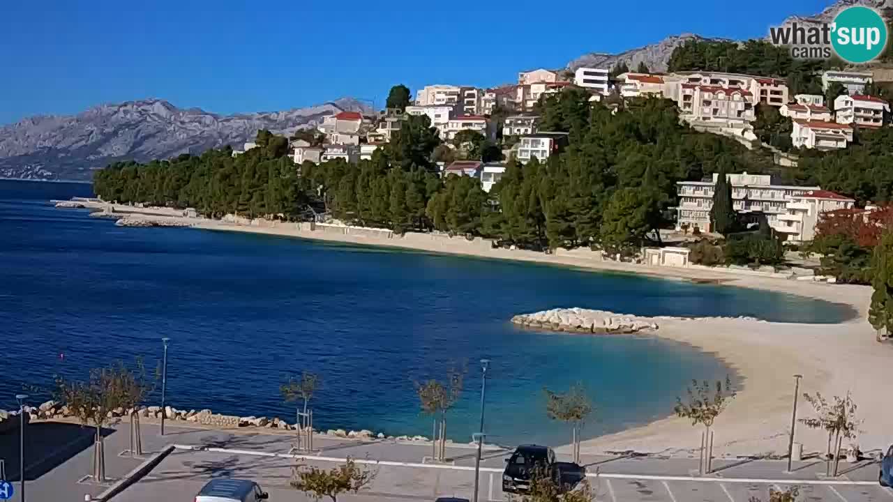 Baška Voda | webcam Podluka Strand