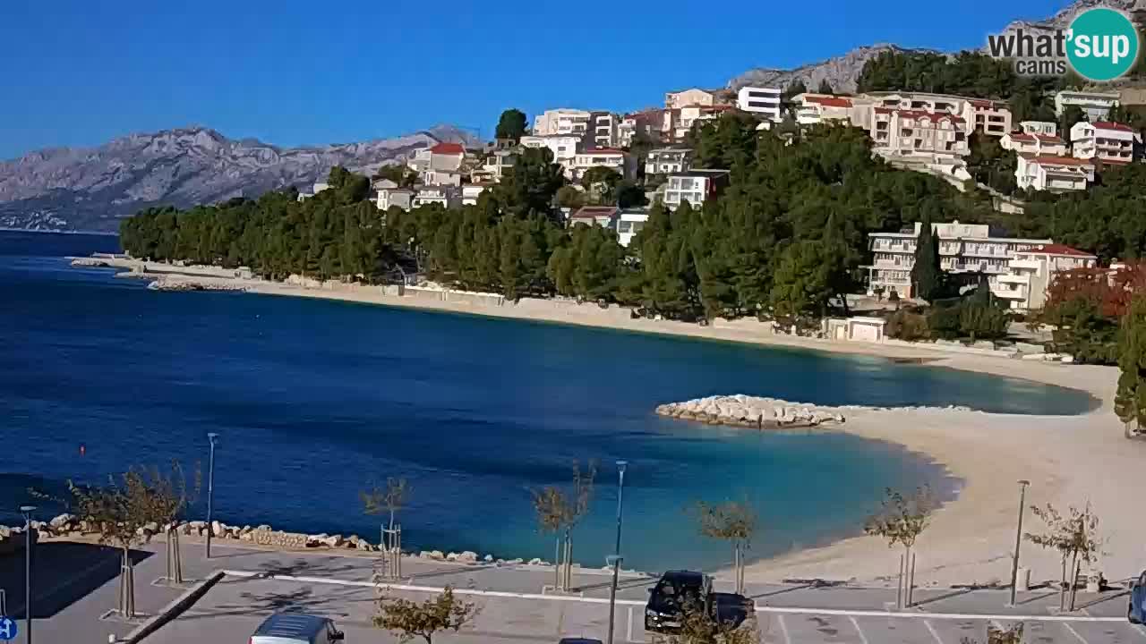 Baška Voda u živo | web kamera plaža Podluka