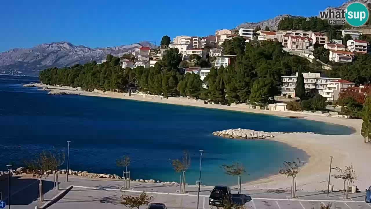 Baška Voda u živo | web kamera plaža Podluka