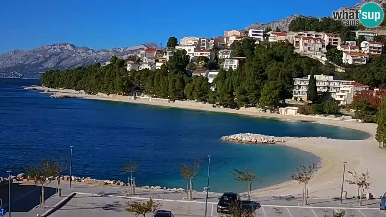 Baška Voda u živo | web kamera plaža Podluka