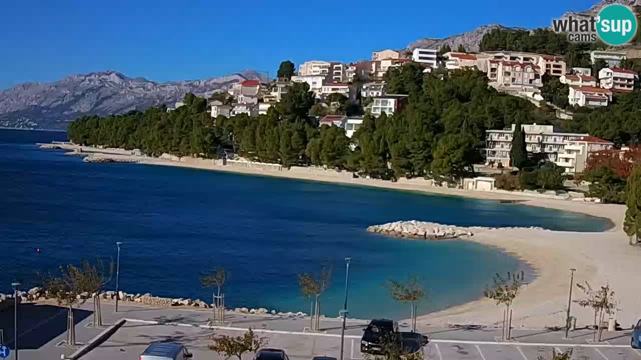 Baška Voda u živo | web kamera plaža Podluka