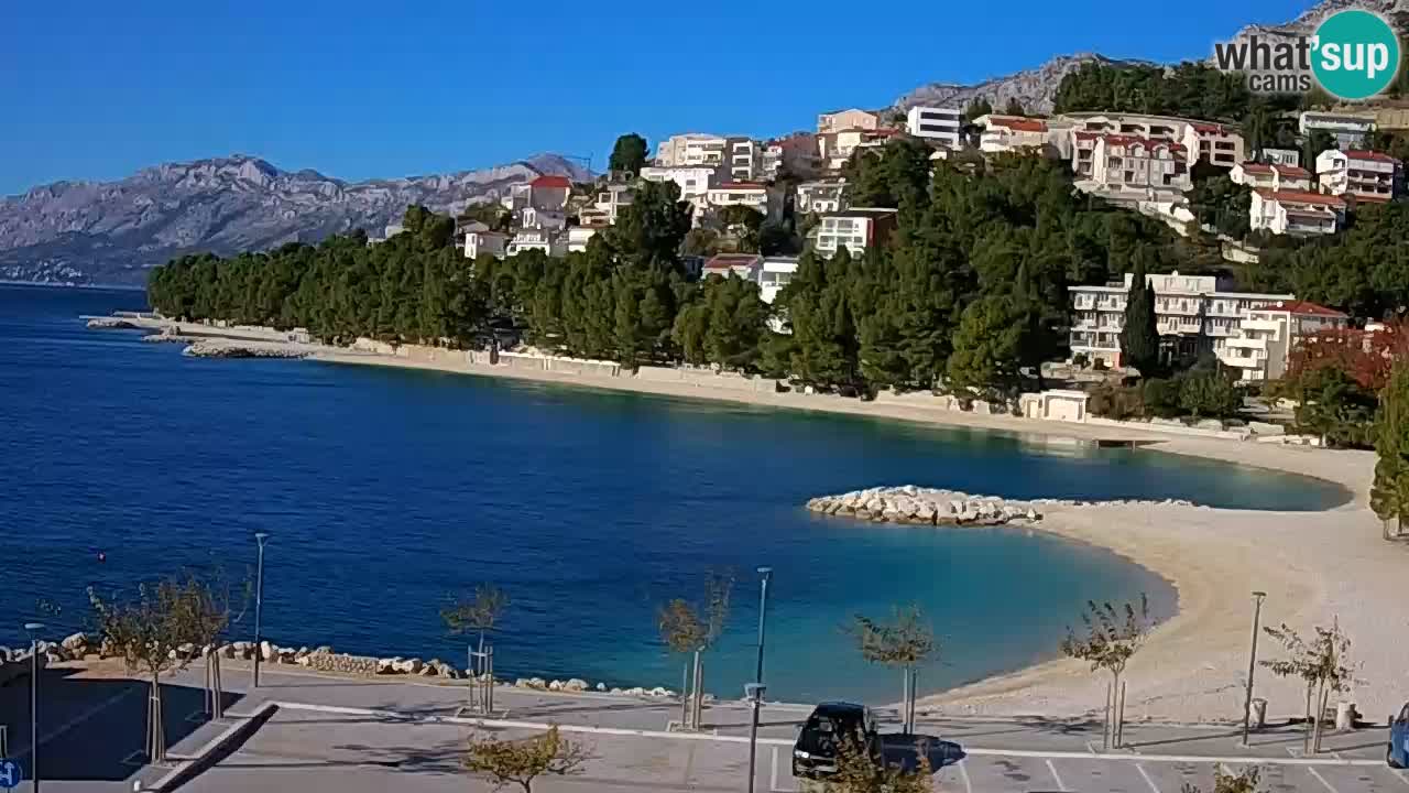 Baška Voda u živo | web kamera plaža Podluka