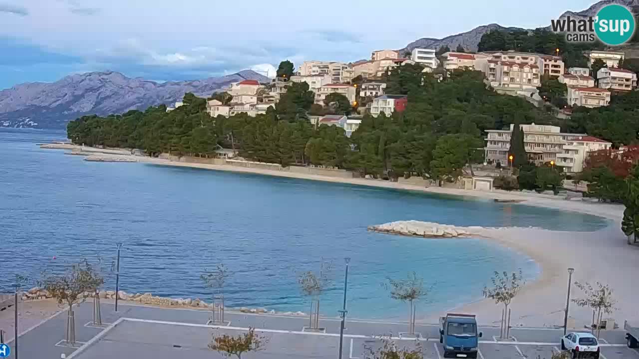 Baška Voda | webcam Podluka Strand