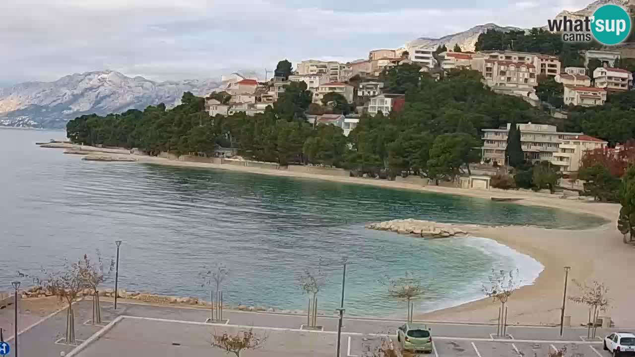 Baška Voda live | webcam spiaggia Podluka