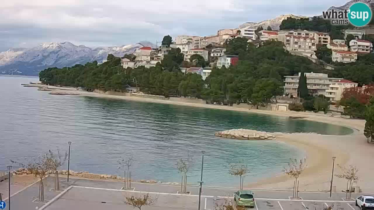 Baška Voda live | webcam spiaggia Podluka